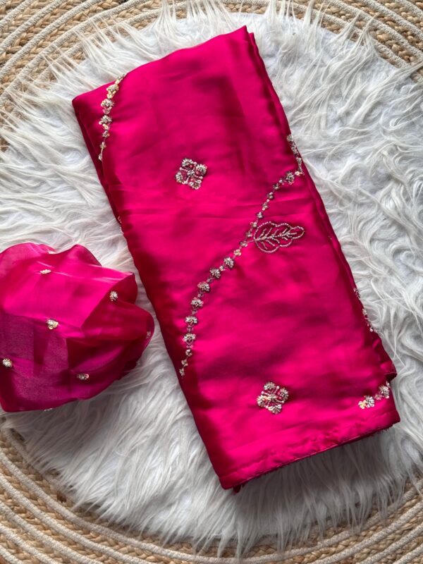 Jimmy choo with handwork saree-A109