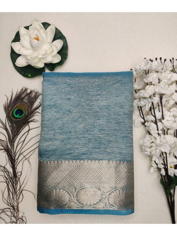 Crush Tissue Saree-TS109