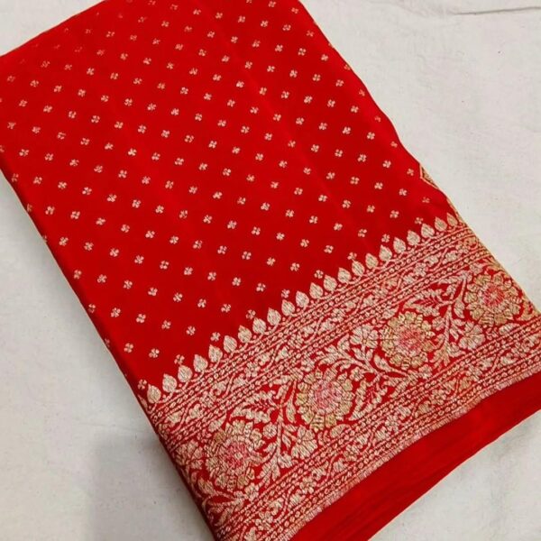 Banarasi georgette Saree-Purple-BN103 - Image 3