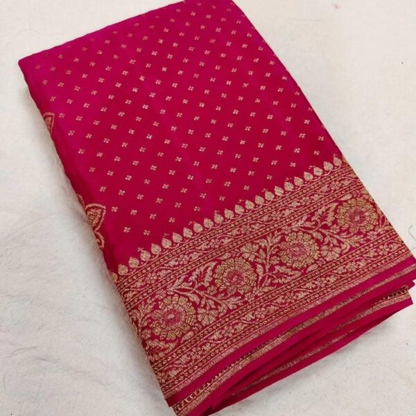 Banarasi georgette Saree-Purple-BN103 - Image 7