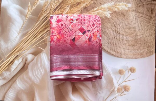 Soft Silk Geometric pattern  -SS101