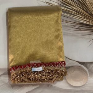 Deepika Padukone inspired Golden tissue Saree -ASGS010113 = 20% OFF