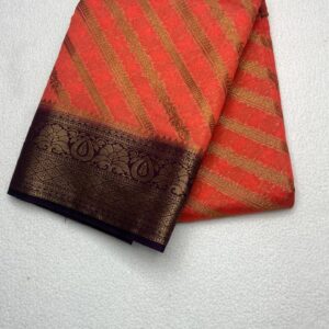 Soft Raw Silk - Pastel Orange Purple -RWS323-30%OFF