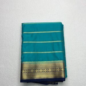 Semi Mysore Silk Saree Blue - MSB103 -ASSM040062-30%OFF