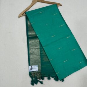 Soft Silk with Rich border - GREEN-ASSM040008-20%OFF