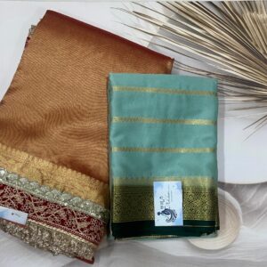 COMBO- Crepe Silk + Rashmika Tissue saree - COMBO