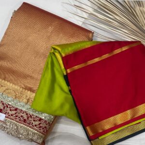 COMBO- 3D Crepe Silk + Rashmika Tissue saree - COMBO