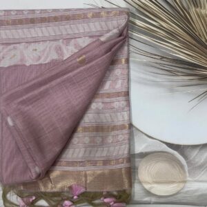 Cotton Saree-(Pastel Pink) ASUS060148