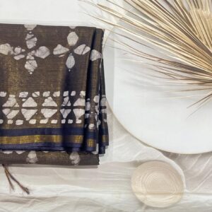 Tissue Batik Silk Saree (ASAN030091)