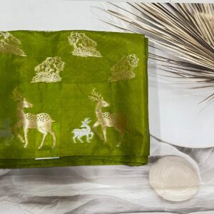Crepe Silk Parrot Green- ASAB080027