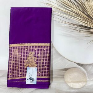 Crepe Silk Saree - (Purple) - ASSV180216