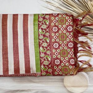 Tussar Tissue Stripes Saree - AS0228
