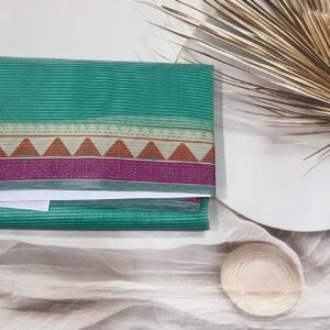 Kota Check Saree (Sea Green)- AS0188