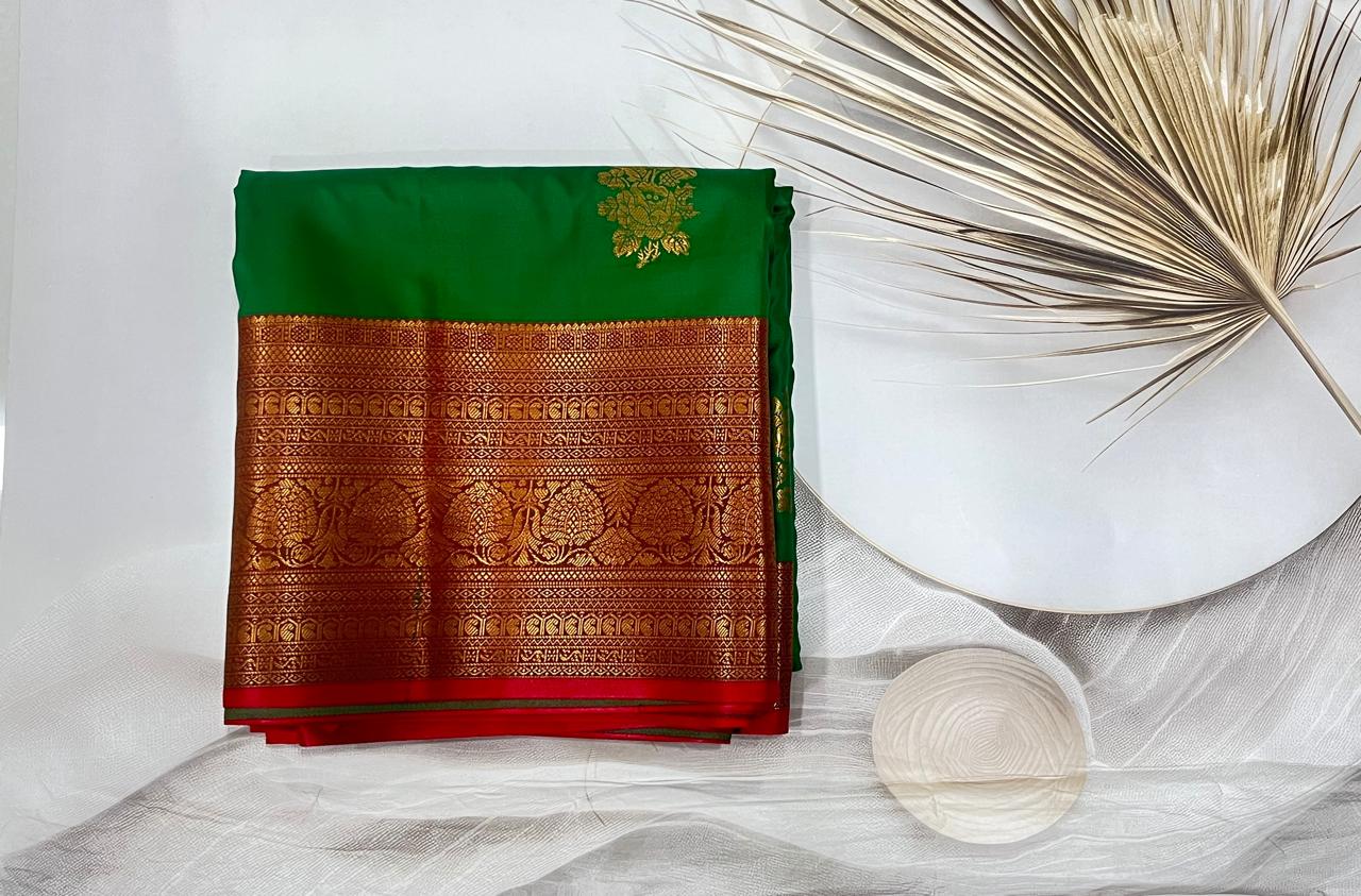 Soft silk (Green Red)- AS0133