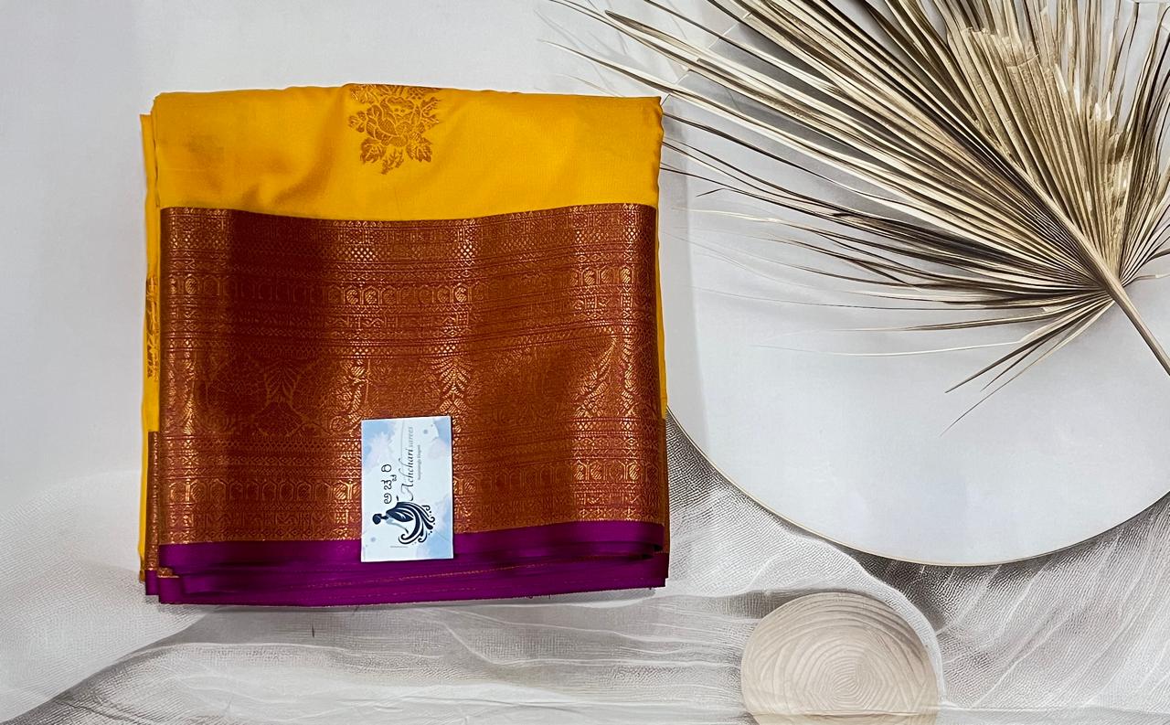 Soft silk (Yellow Purple Pink)- AS0133