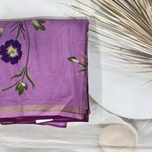 Semi Dola Silk Saree -Pink- AS0249