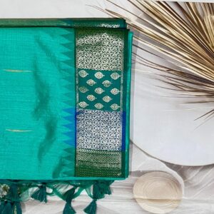 Cotton Silk Saree (Green )- AS0145