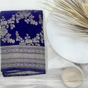 Banarasi Georgette Crepe saree (purple)- AS0277