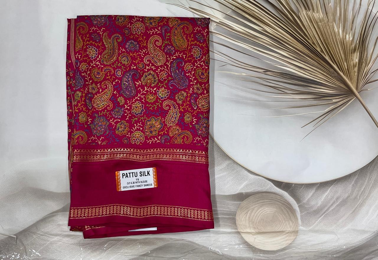 Crepe Ajrak Digital Print Saree (Black )- AS0272 - Image 2