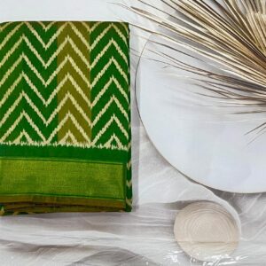 Cotton Silk saree (Green )- AS0267