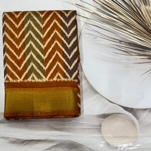 Cotton Silk saree (Yellow)- AS0267