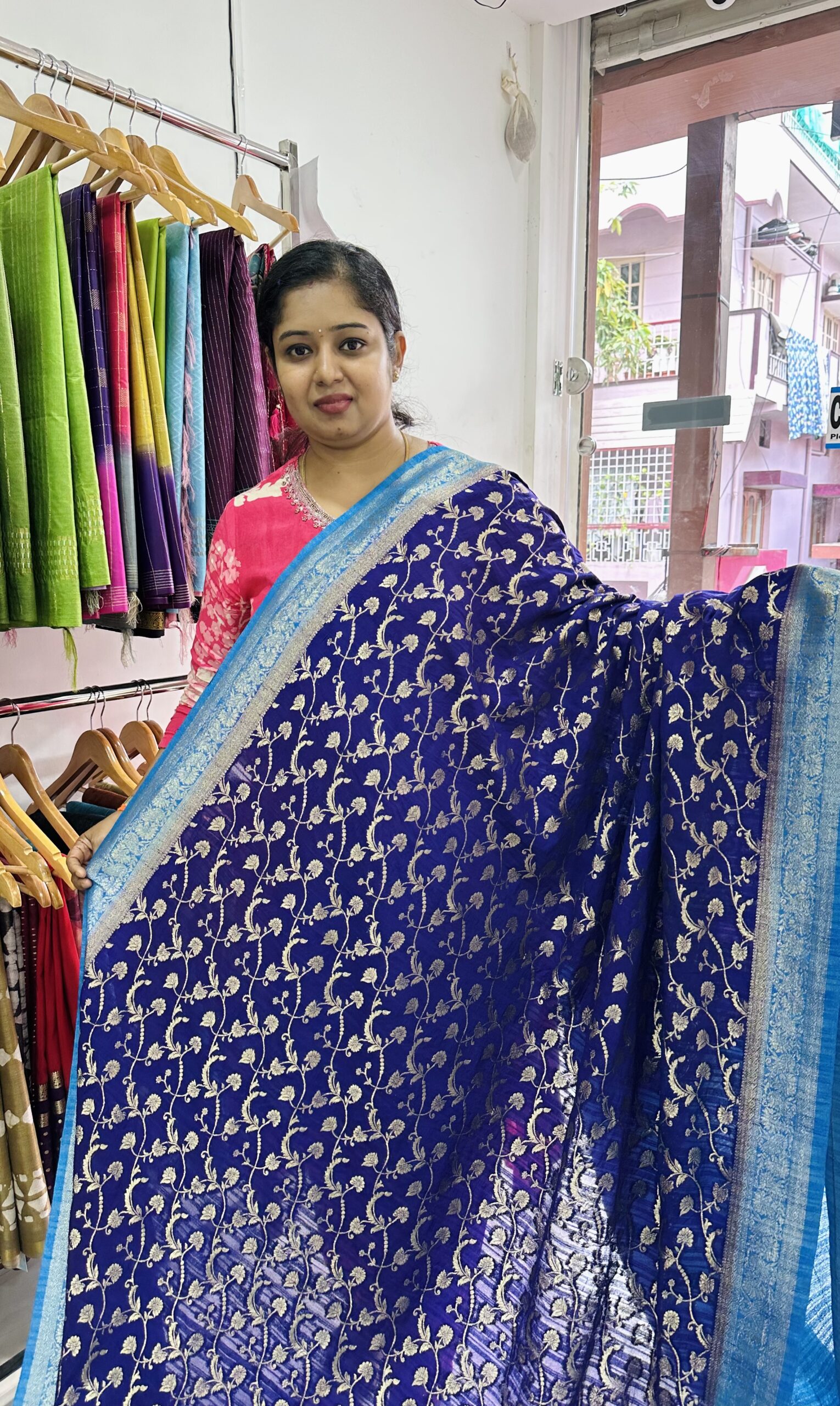Bananas Georgette ( Blue) - AS0258