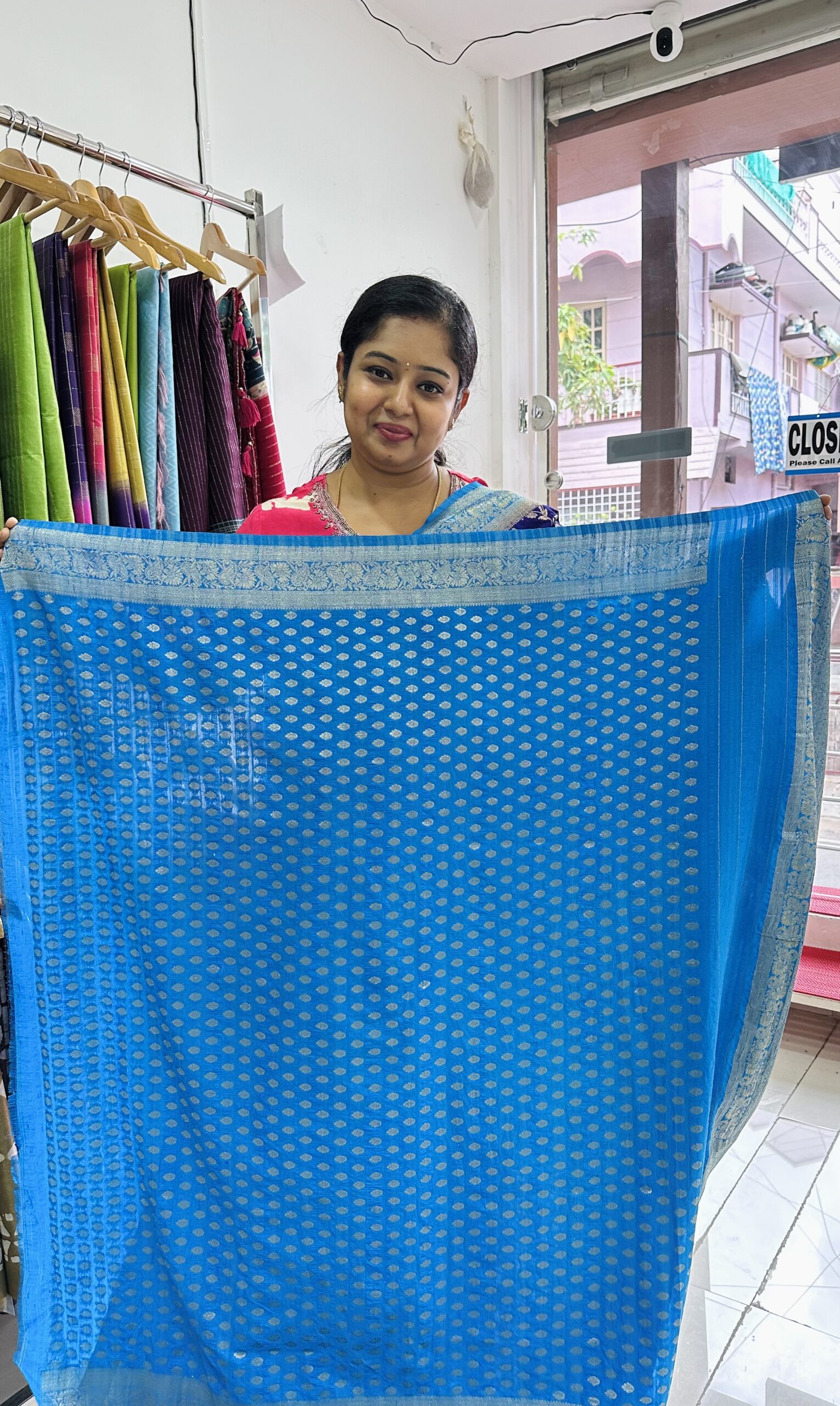 Bananas Georgette ( Blue) - AS0258 - Image 3