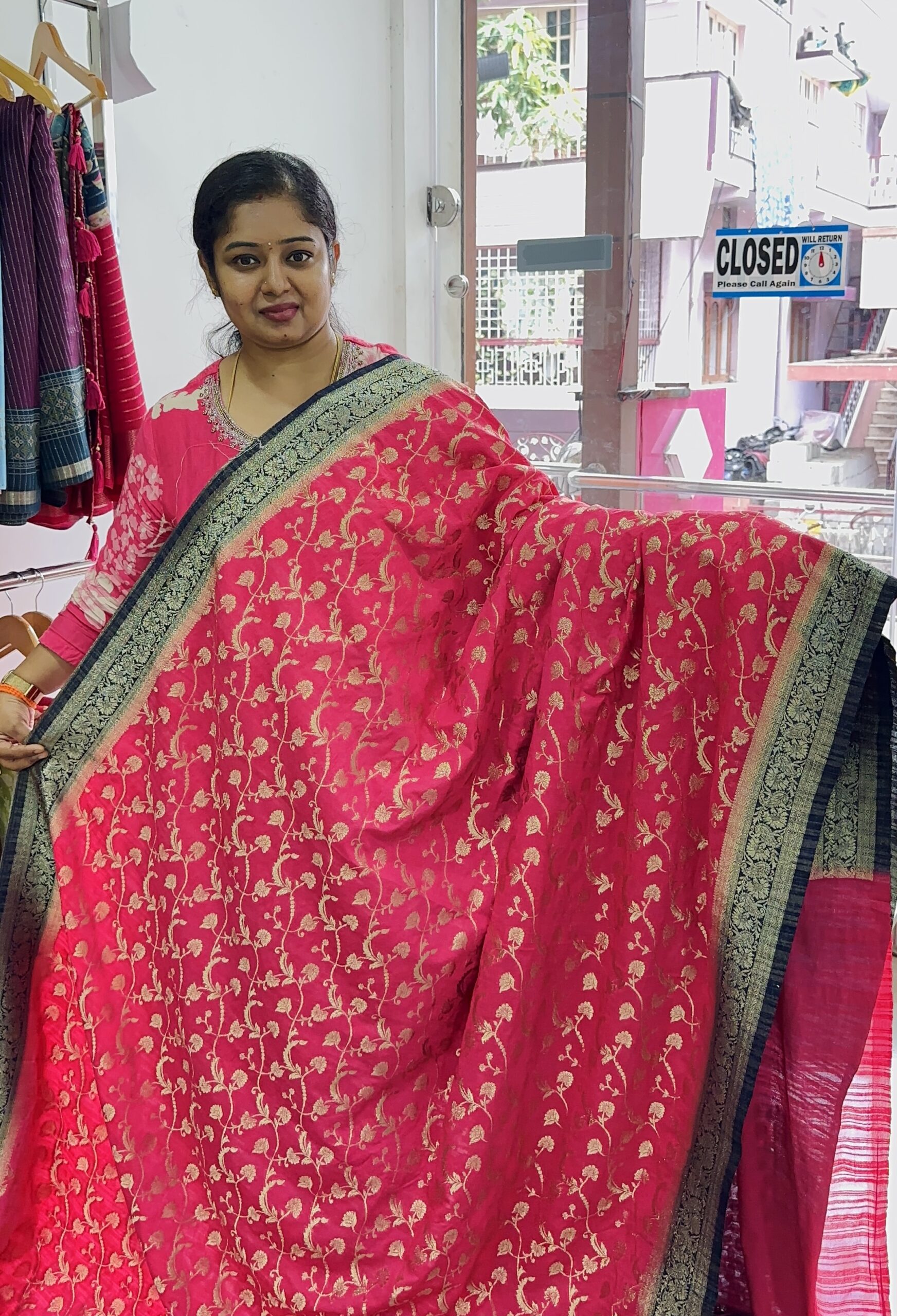 Bananas Georgette ( Pink) - AS0258