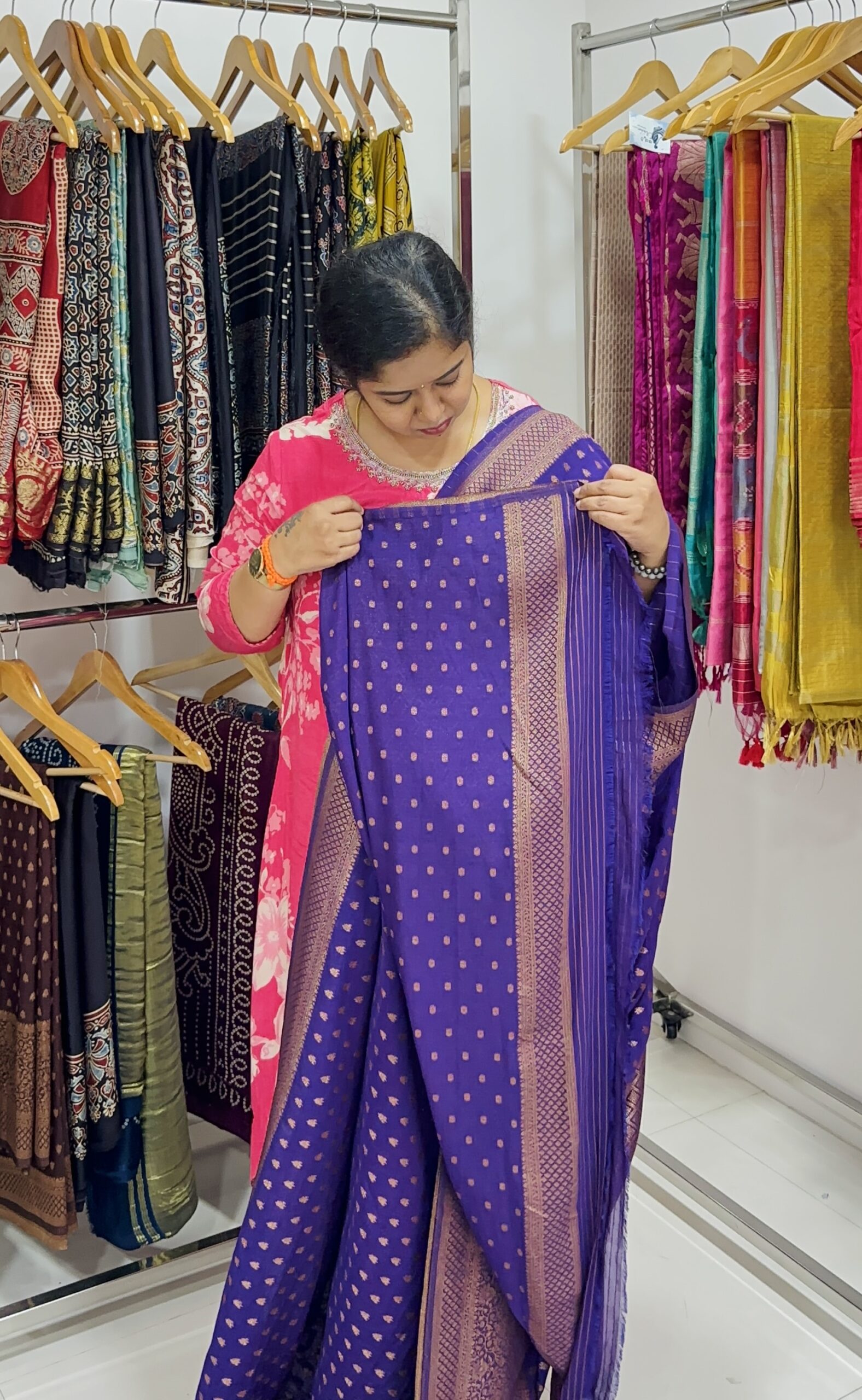 Georgette Banarasi (PURPLE)-AS0275 - Image 3