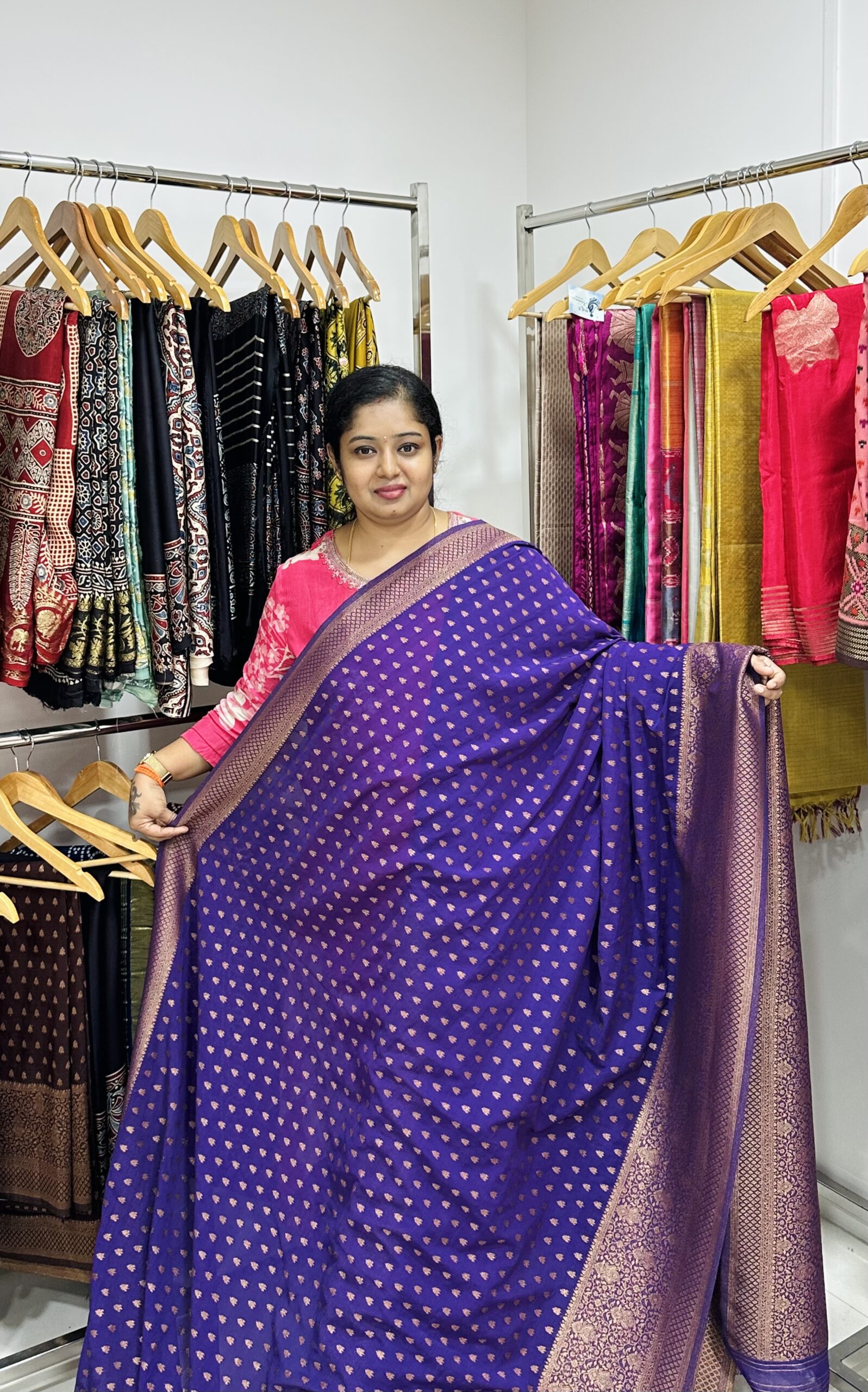 Georgette Banarasi (PURPLE)-AS0275