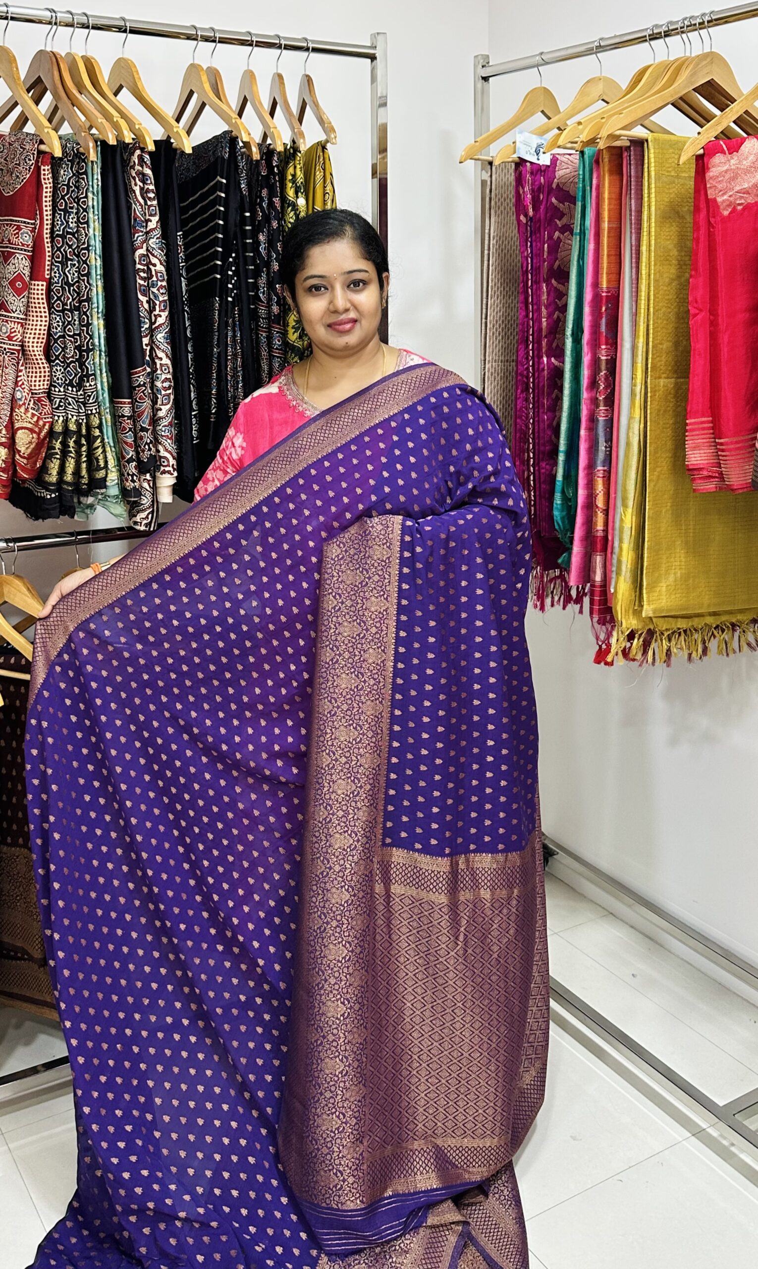 Georgette Banarasi (PURPLE)-AS0275 - Image 2