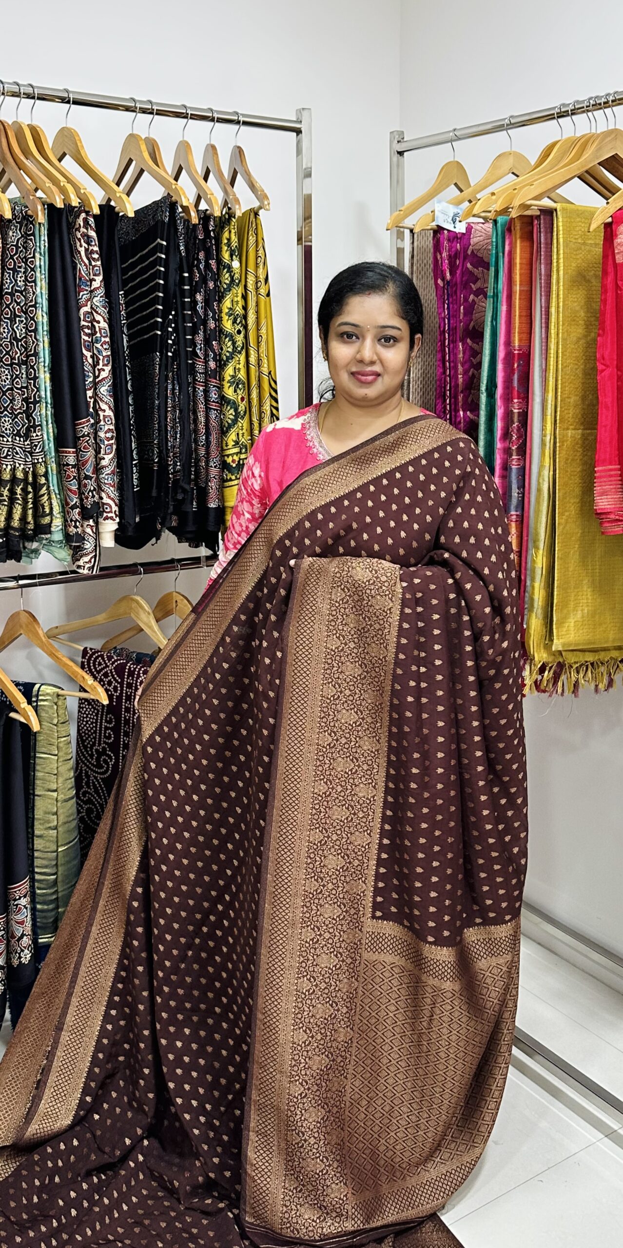 Georgette Banarasi (BROWN)-AS0275 - Image 2