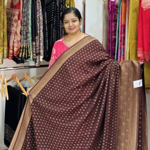 Georgette Banarasi (BROWN)-AS0275
