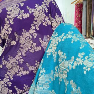 Georgette Banarasi (Blue)-AS0277