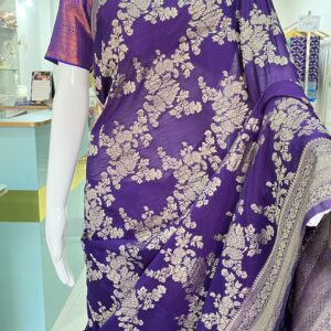 Georgette Banarasi (Purple)-AS0277