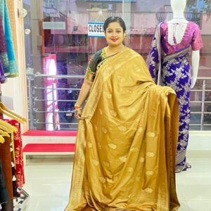 Banarasi Katan Silk (Gold)-AS0261