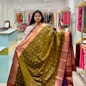 Kanchi Soft Silk (Mehandi green)-AS0286